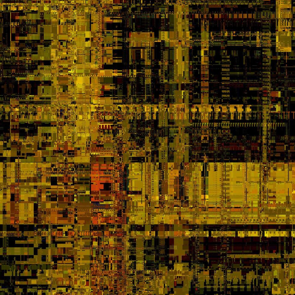 yellow unique glitch textured signal abstract abstract pixel glitch error photo