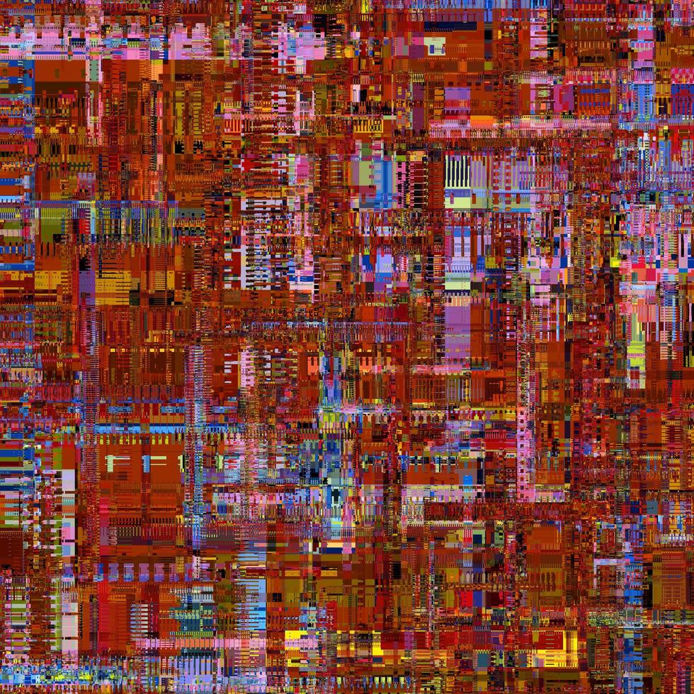 orange unique glitch textured signal abstract abstract pixel glitch error photo