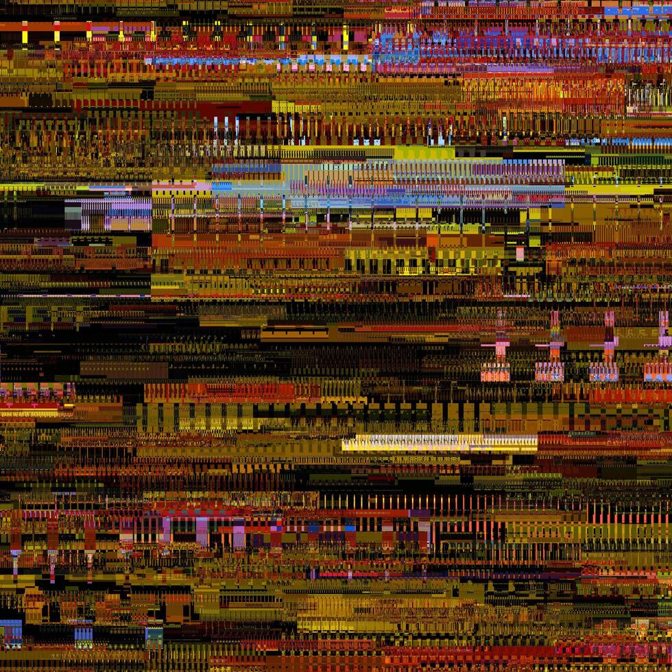 yellow unique glitch textured signal abstract abstract pixel glitch error photo