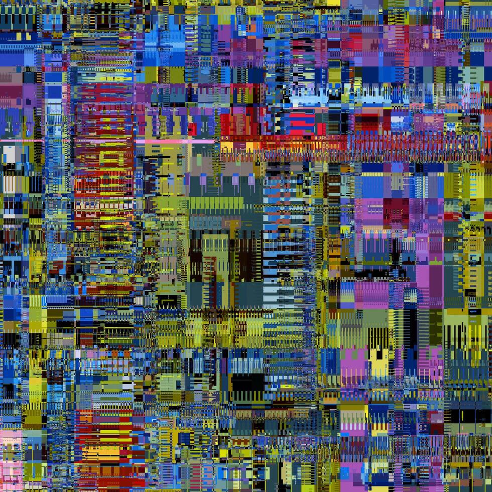 colorful unique glitch textured signal abstract abstract pixel glitch error photo