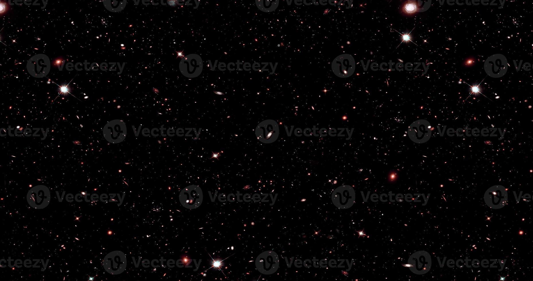 the background of abstract galaxies with stars and planets in black sky space universe night light motif photo
