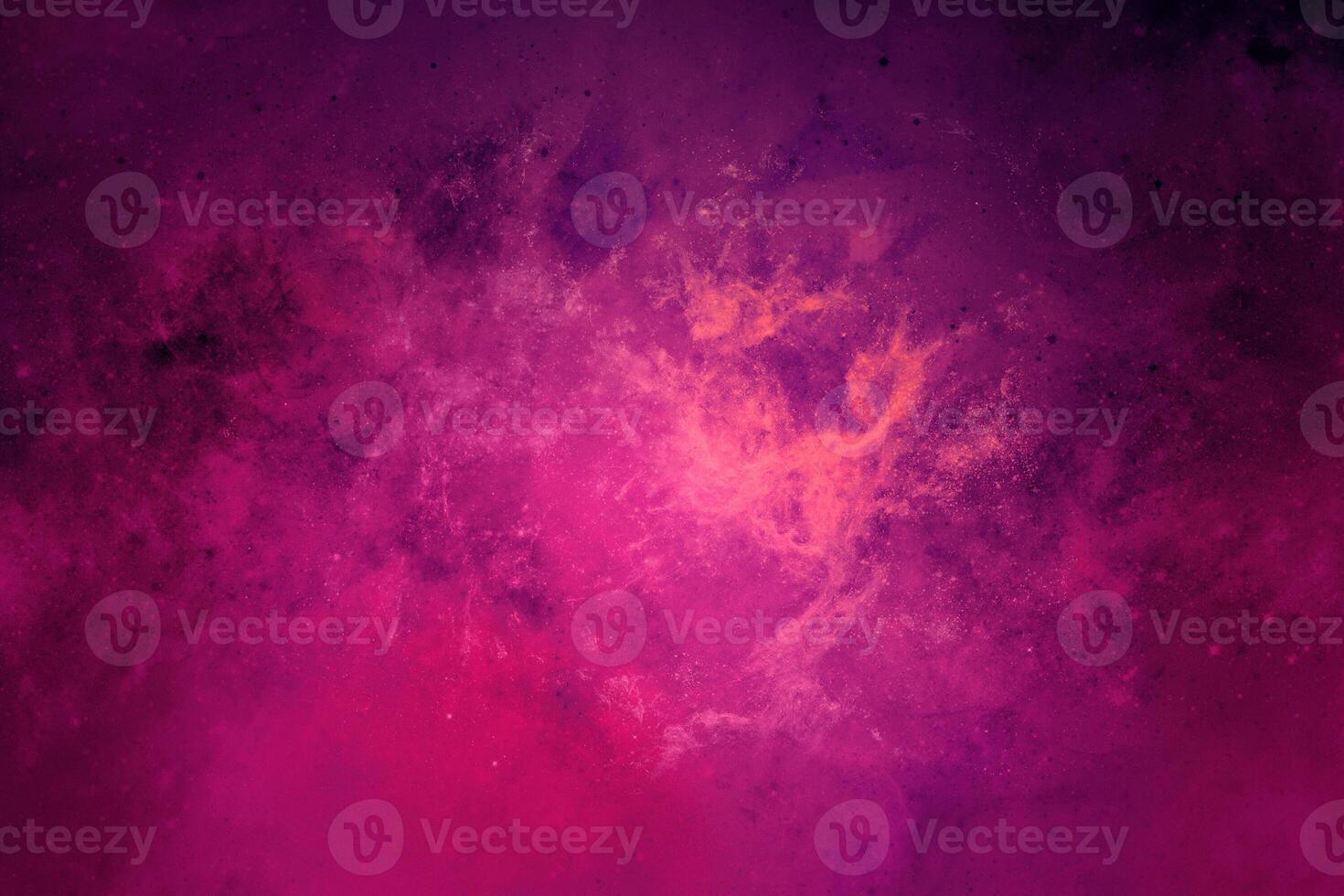 background of abstract galaxies with stars and planets in purple grading motifs into the dark pink of the universe night light space photo