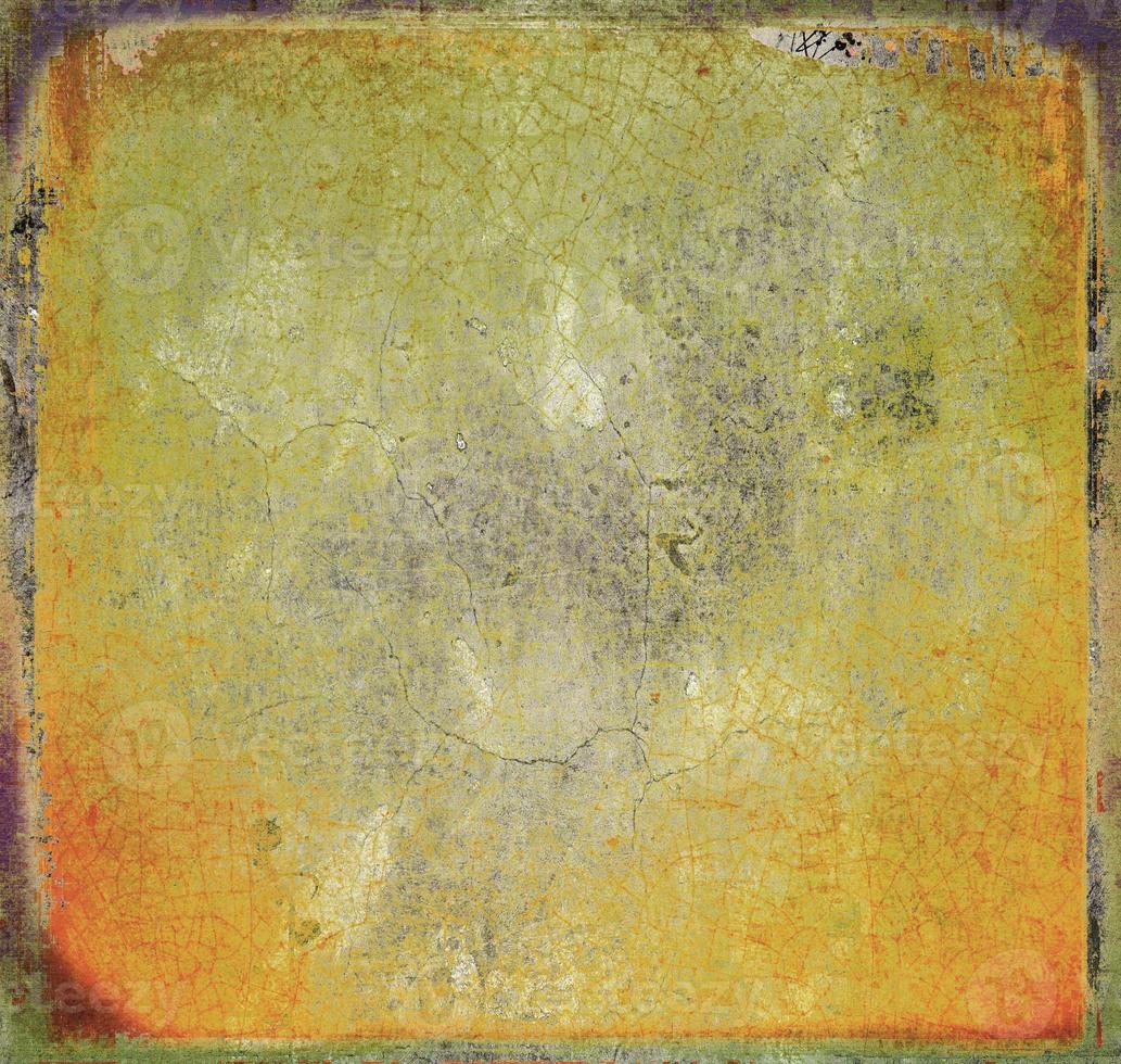 efecto grunge de superposición de textura abstracta hermosa urbana grunge amarillo. foto