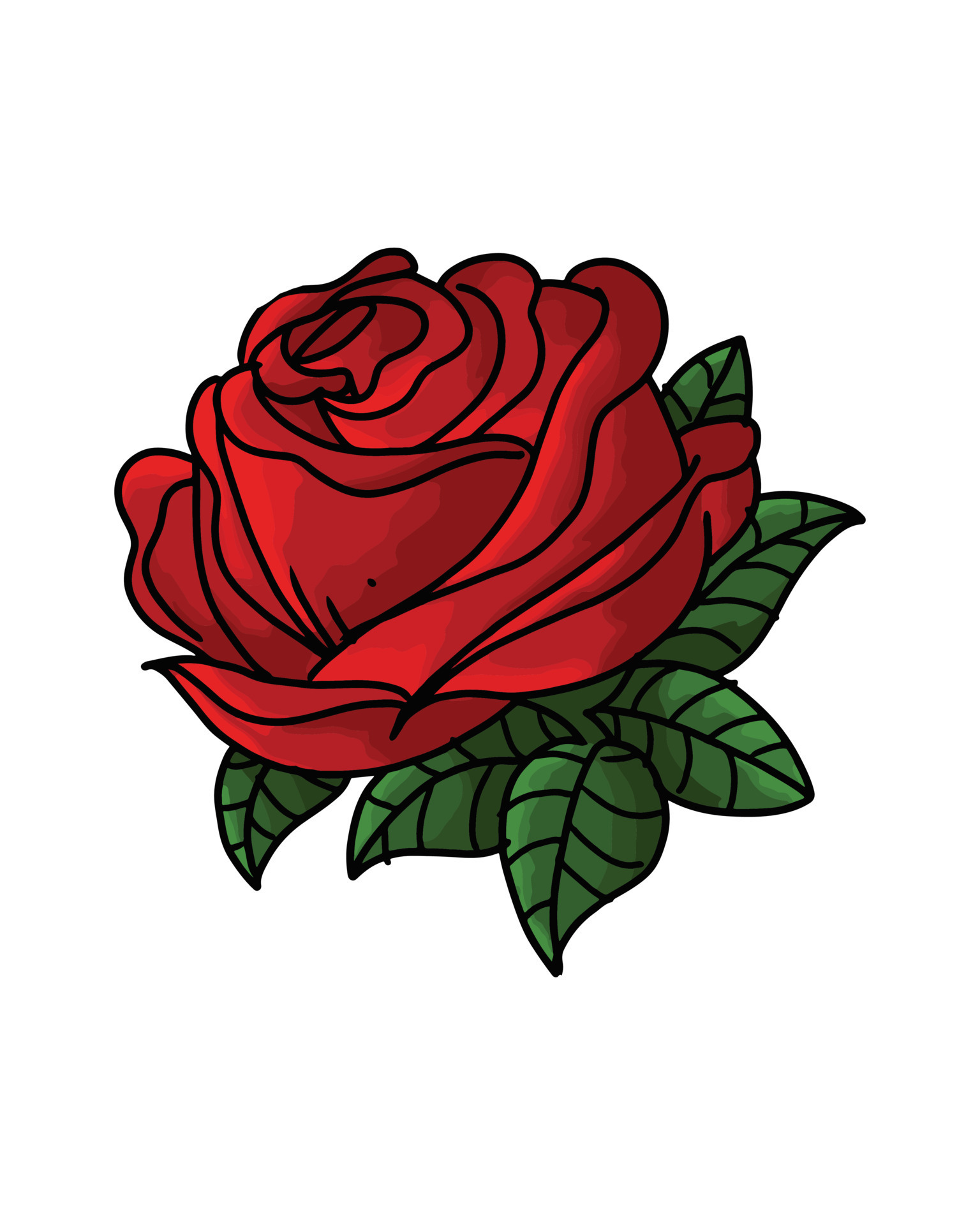 Rose Leaf  ClipArt ETC