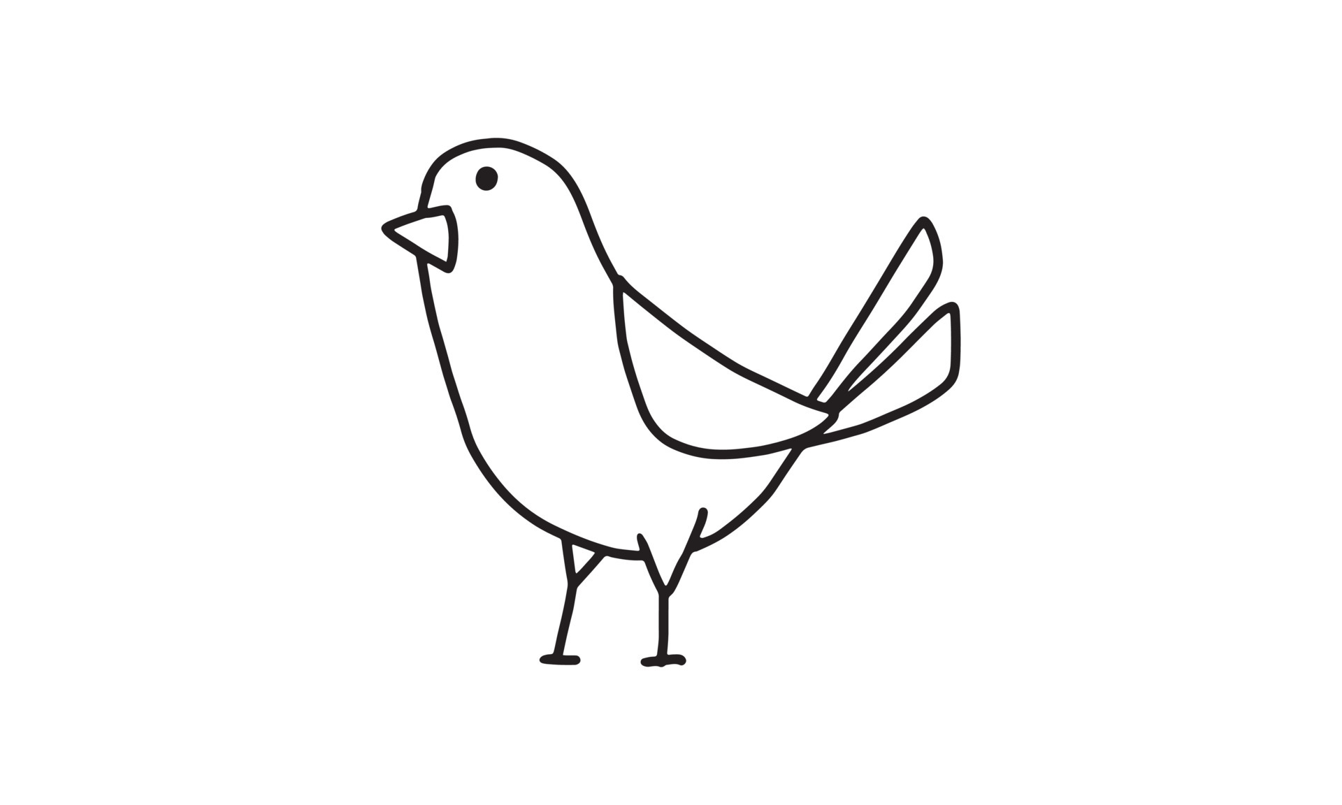 a cute little bird. pets animal cartoon coloring character collection for  kids. easy funny animal drawing illustration for kids creativity. drawing  guide book in vector design. 4682486 Vector Art at Vecteezy