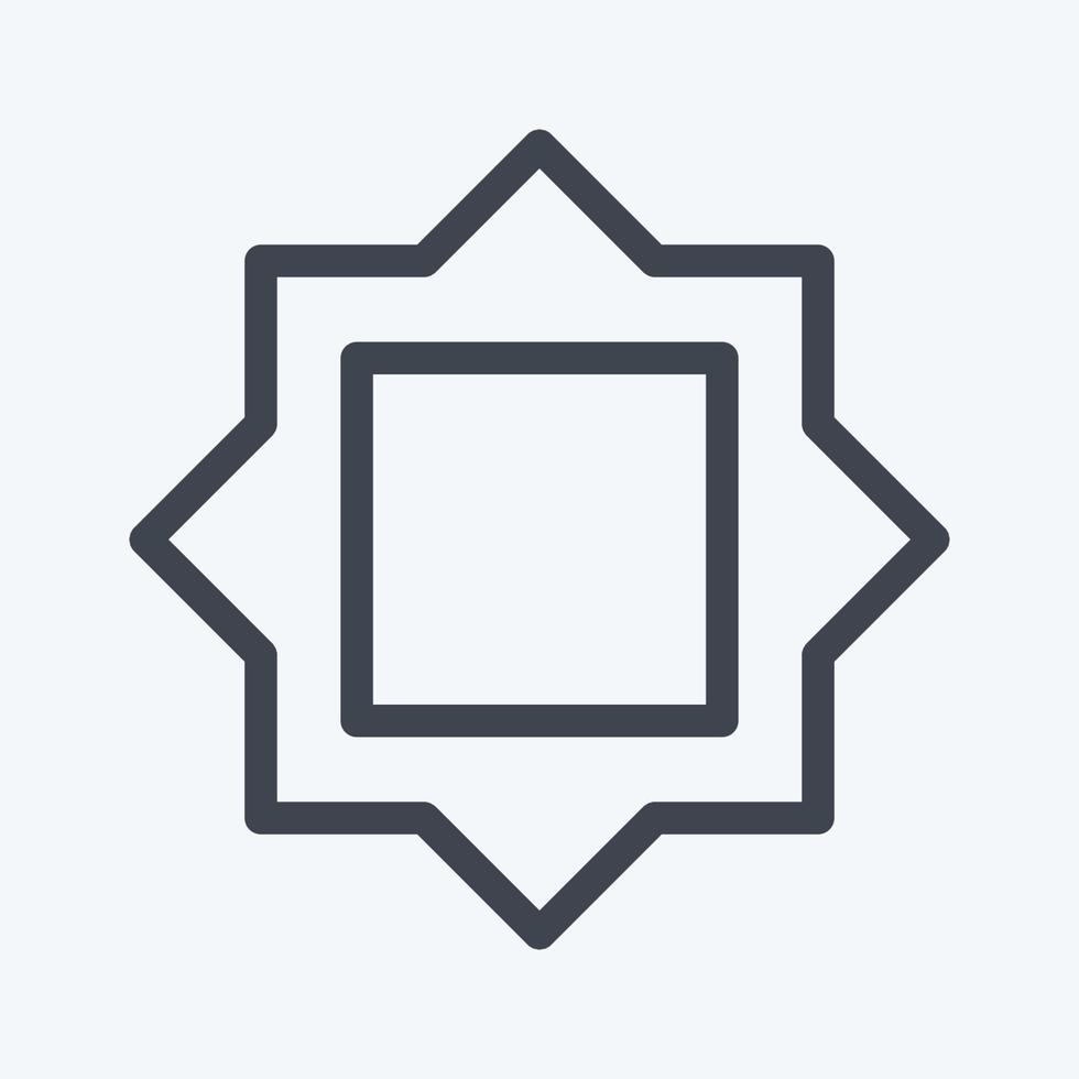 Icon Filter Frames - Line Style - Simple illustration,Editable stroke vector