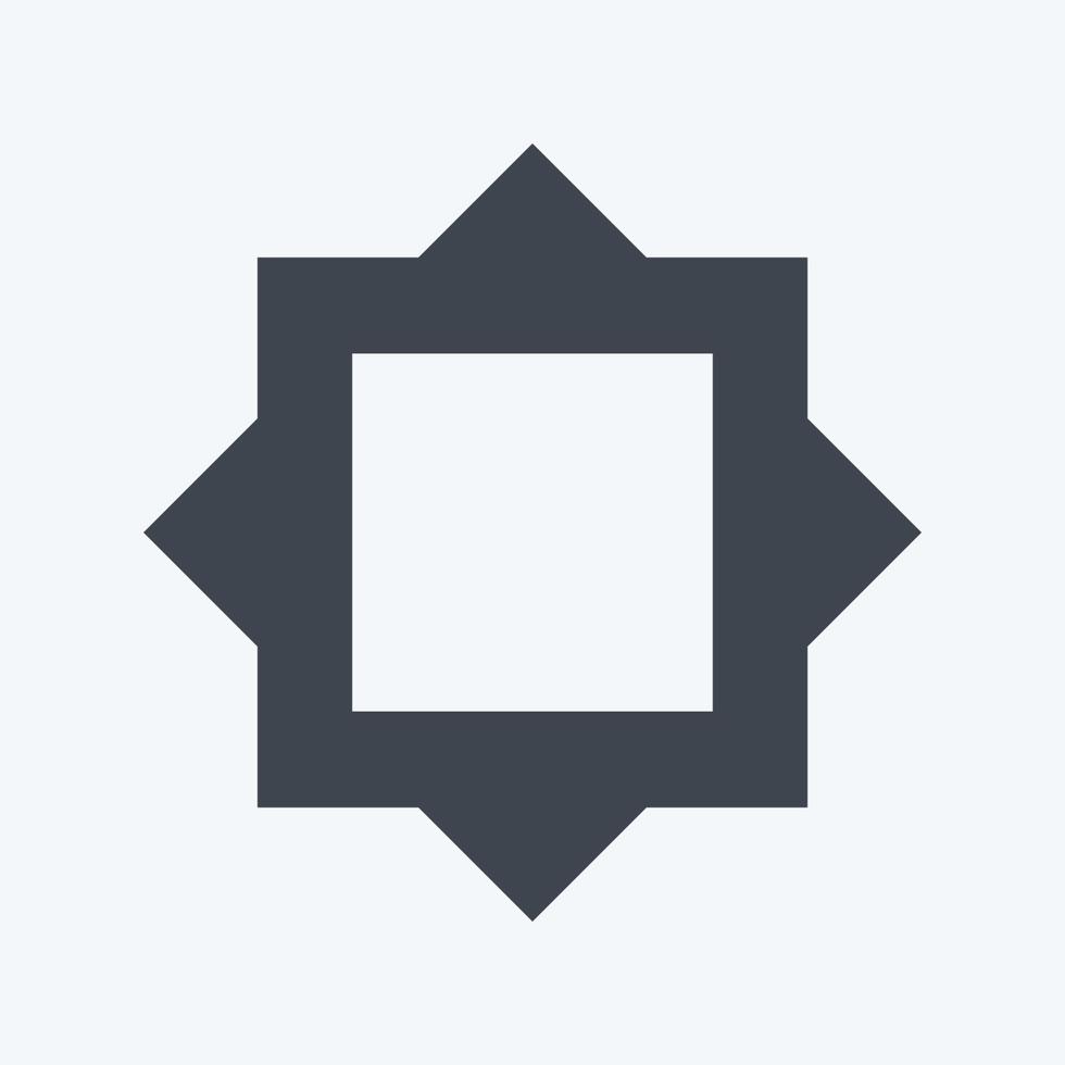 Icon Filter Frames - Glyph Style - Simple illustration,Editable stroke vector