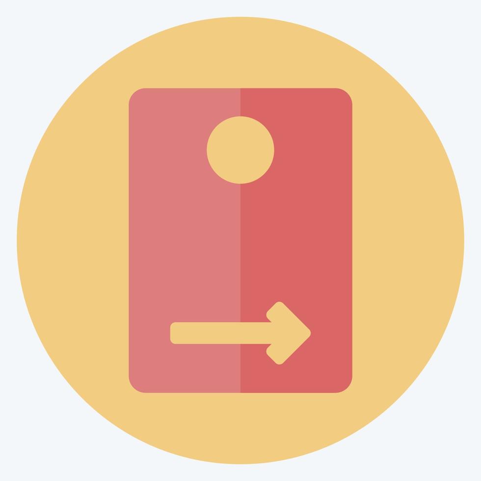 Icon Rear Camera - Flat Style - Simple illustration,Editable stroke vector