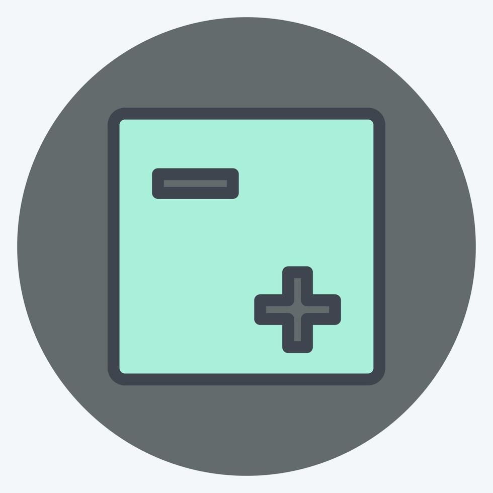 Icon Exposure - Color Mate Style - Simple illustration,Editable stroke vector