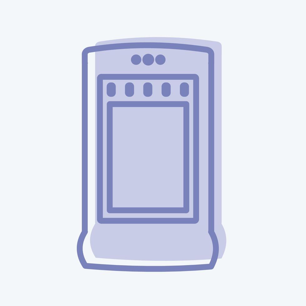 Icon Heater - Two Tone Style - Simple illustration,Editable stroke vector