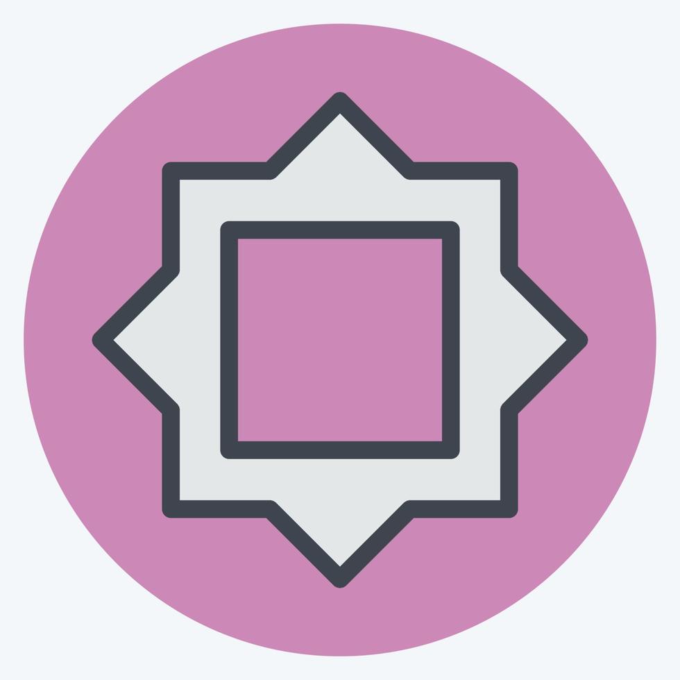 Icon Filter Frames - Color Mate Style - Simple illustration,Editable stroke vector