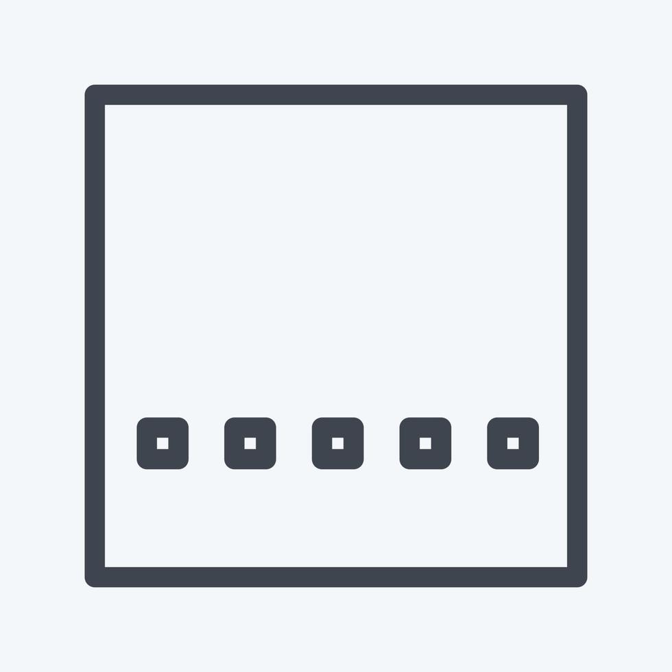 Icon Crop Original - Line Style - Simple illustration,Editable stroke vector