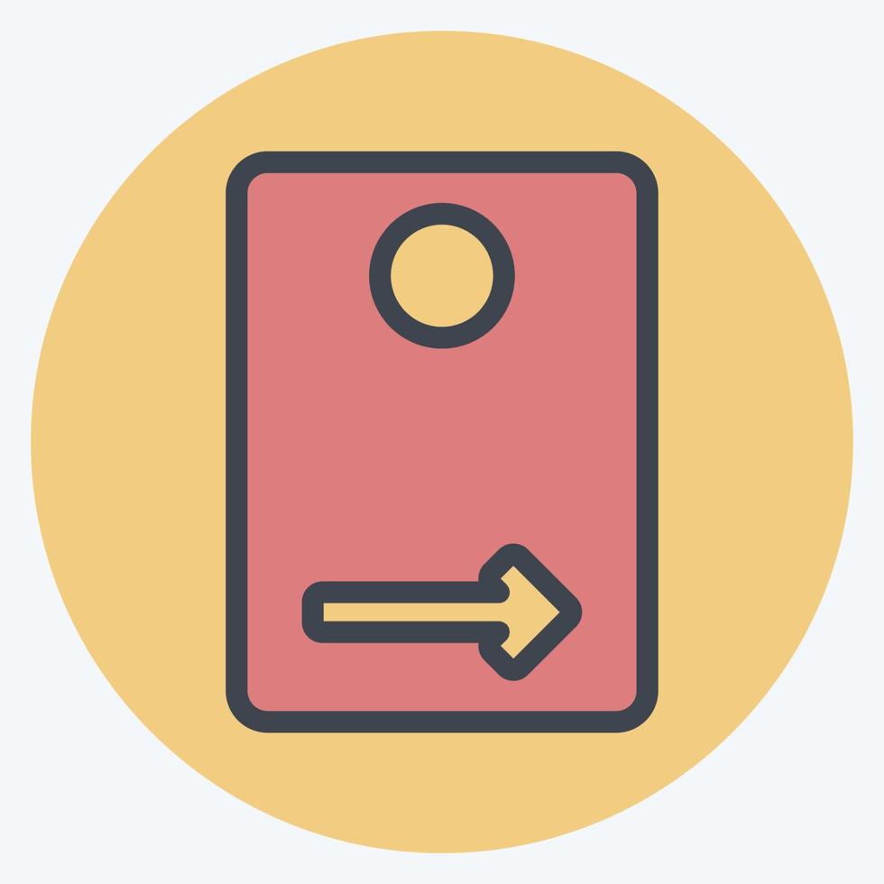 Icon Rear Camera - Color Mate Style - Simple illustration,Editable stroke vector