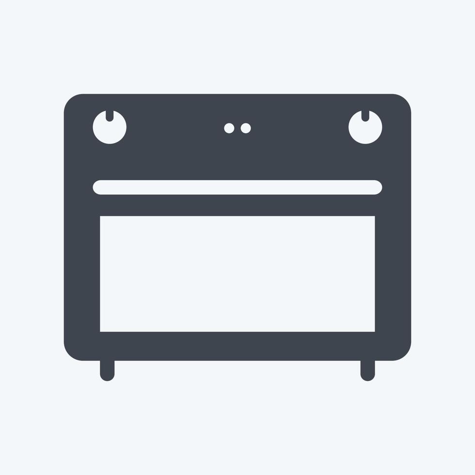 Icon Stove - Glyph Style - Simple illustration,Editable stroke vector