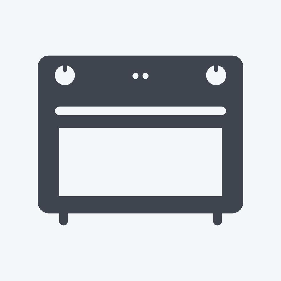 Icon Stove - Glyph Style - Simple illustration,Editable stroke vector