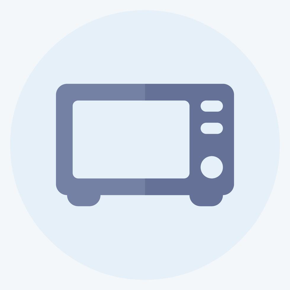 Icon Microwave - Flat Style - Simple illustration,Editable stroke vector