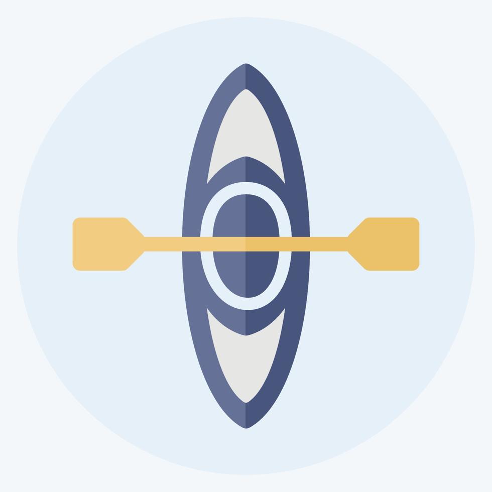 Icon Boating - Flat Style - Simple illustration,Editable stroke vector