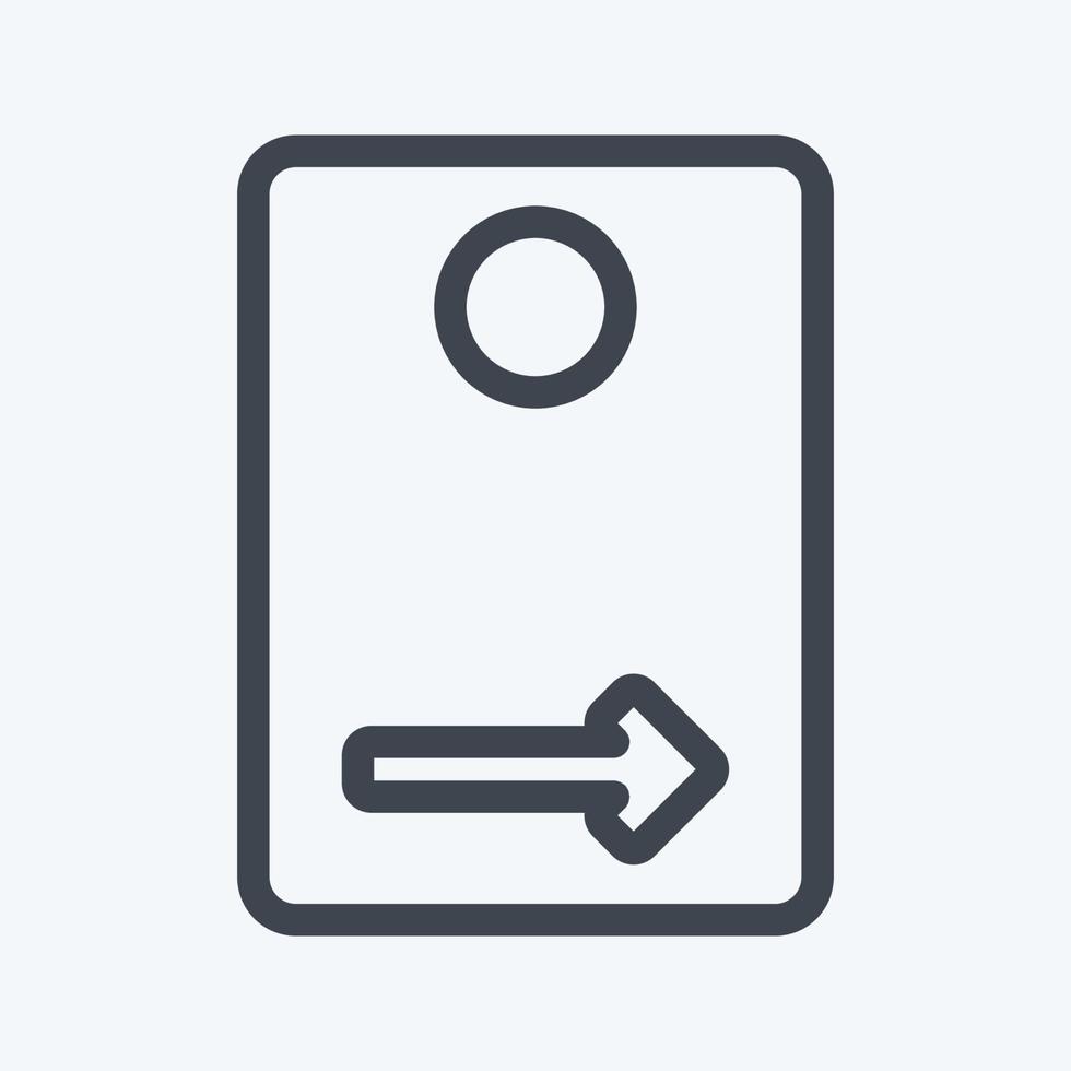 Icon Rear Camera - Line Style - Simple illustration,Editable stroke vector