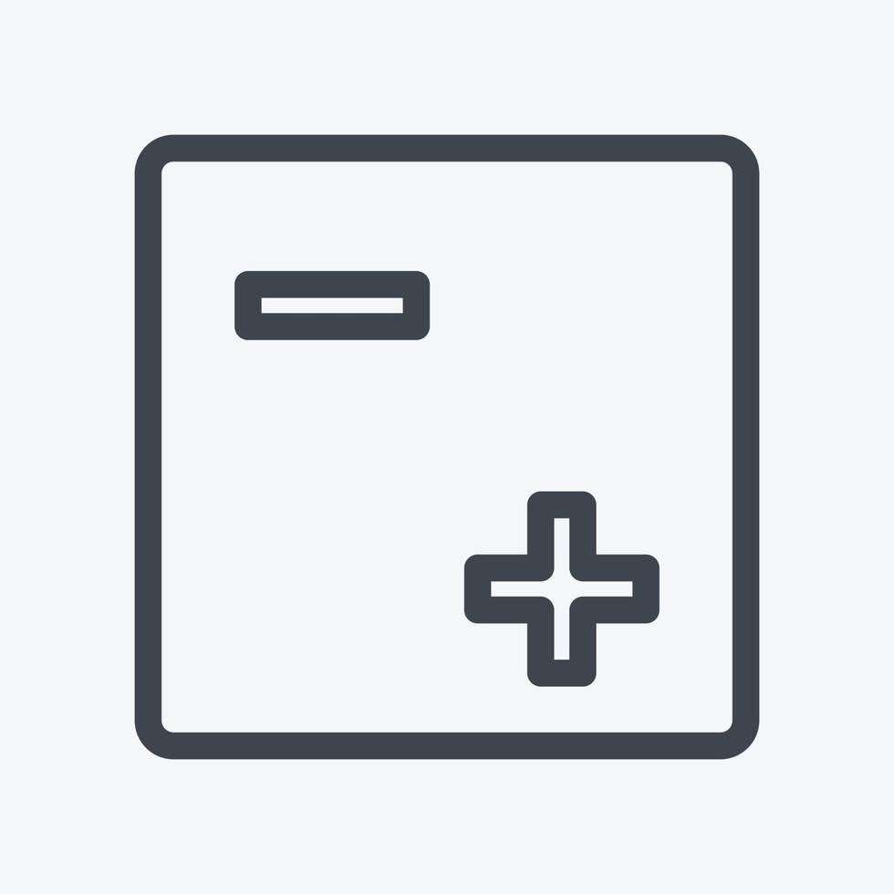 Icon Exposure - Line Style - Simple illustration,Editable stroke vector