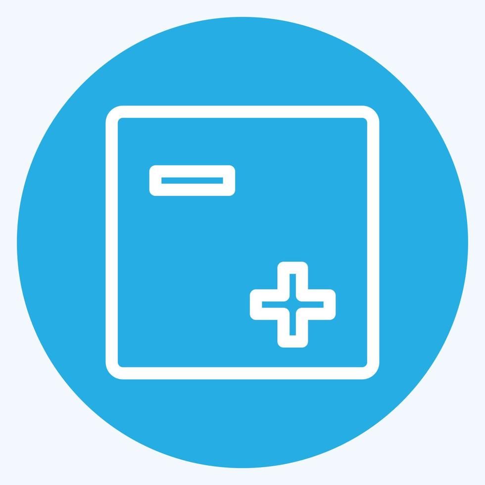 Icon Exposure - Blue Eyes Style - Simple illustration,Editable stroke vector