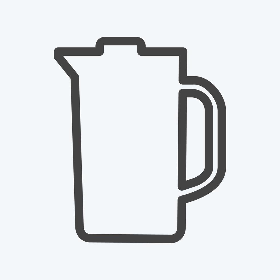 Icon Juicer - Line Style - Simple illustration,Editable stroke vector