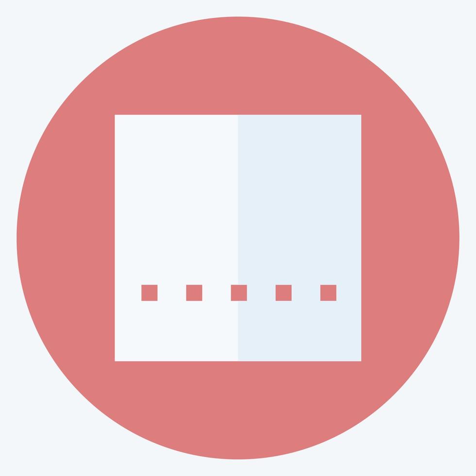 Icon Crop Original - Flat Style - Simple illustration,Editable stroke vector