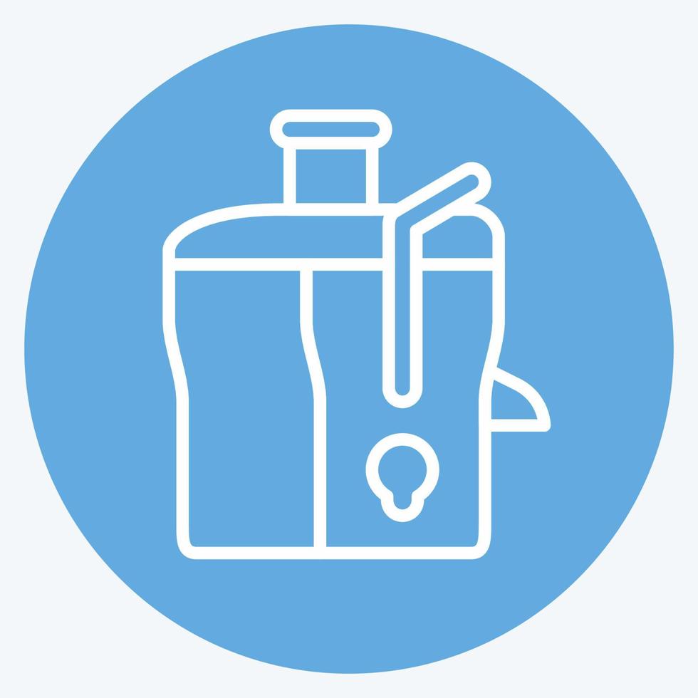 Icon Juice Maker - Blue Eyes Style - Simple illustration,Editable stroke vector