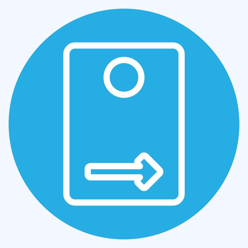 Icon Rear Camera - Blue Eyes Style - Simple illustration,Editable stroke vector