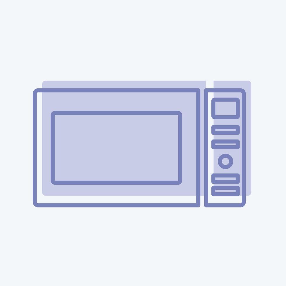 Icon Microwave - Two Tone Style - Simple illustration,Editable stroke vector