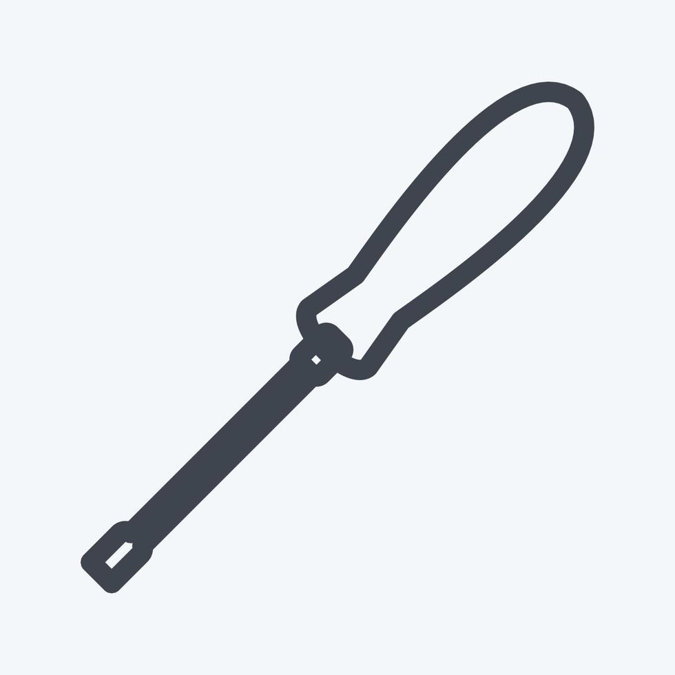 Icon Screw Driver - Line Style - Simple illustration,Editable stroke vector