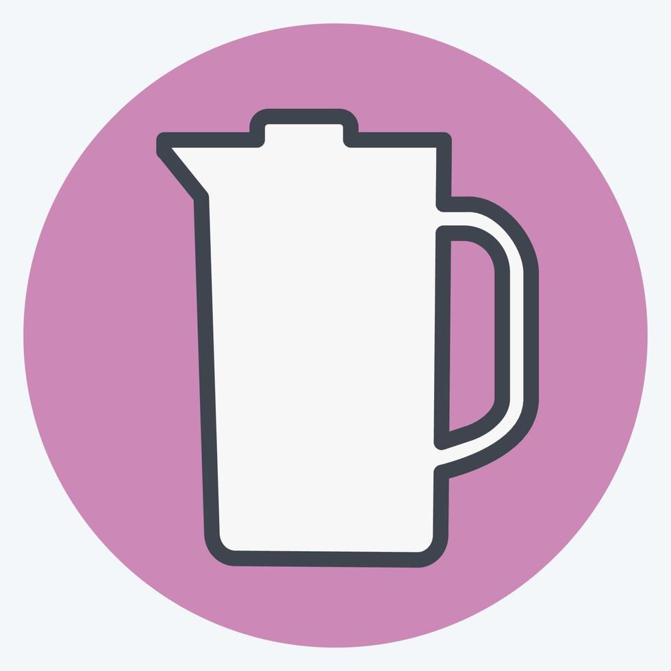 Icon Juicer - Color Mate Style - Simple illustration,Editable stroke vector