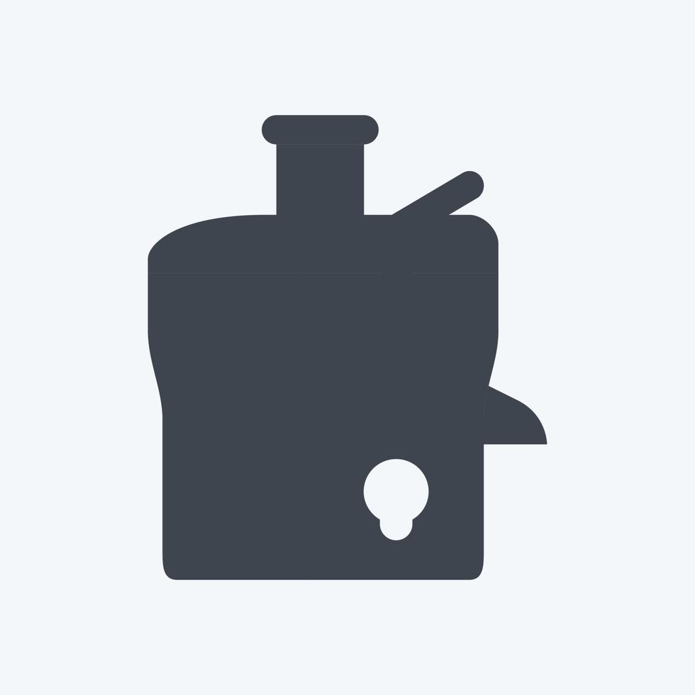 icono de máquina de jugo - estilo de glifo - ilustración simple, trazo editable vector