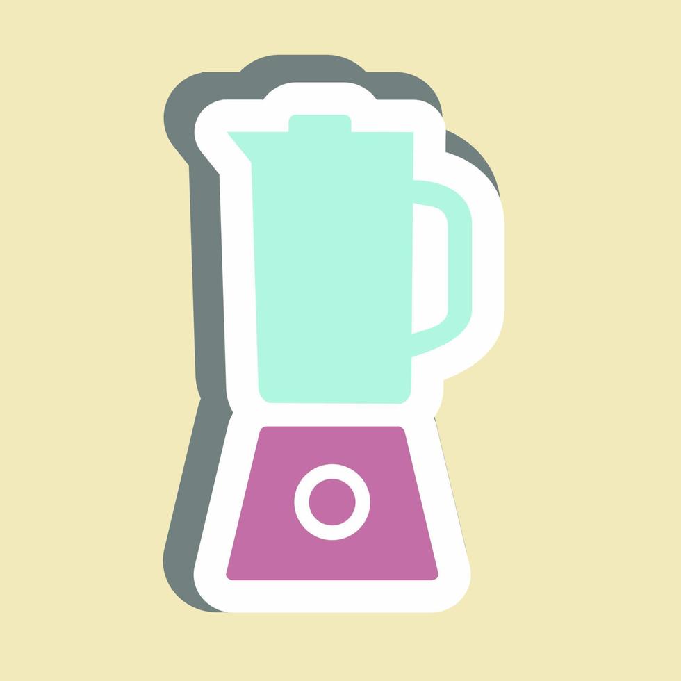 Sticker Blender - Simple illustration,Editable stroke vector