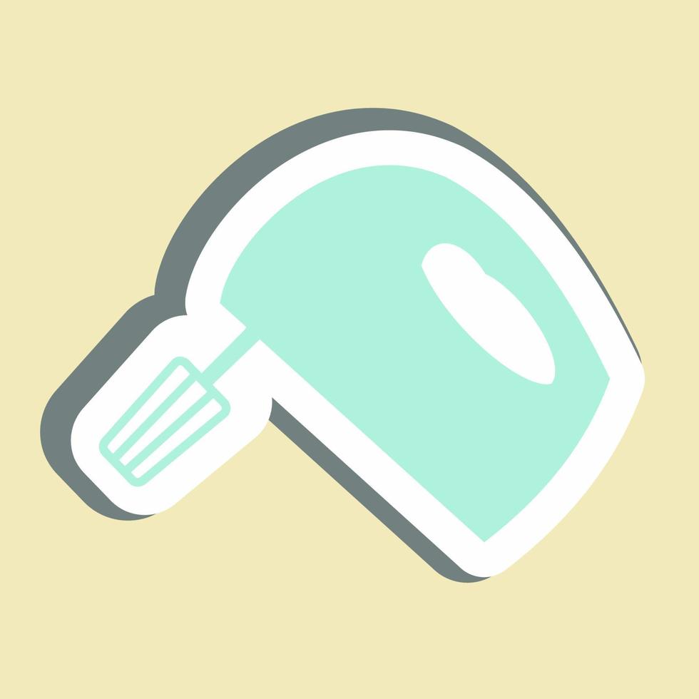 Sticker Mixer - Simple illustration,Editable stroke vector