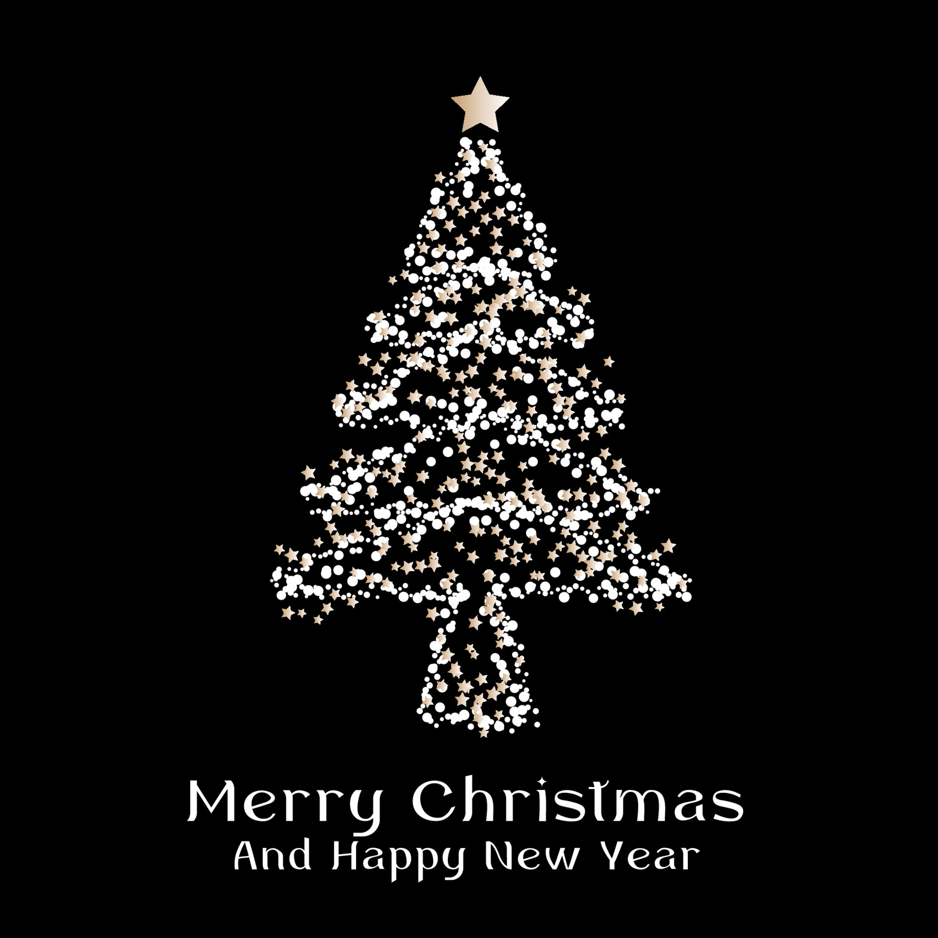 Christmas tree and new year greetings with tree 4683514 Vector Art at