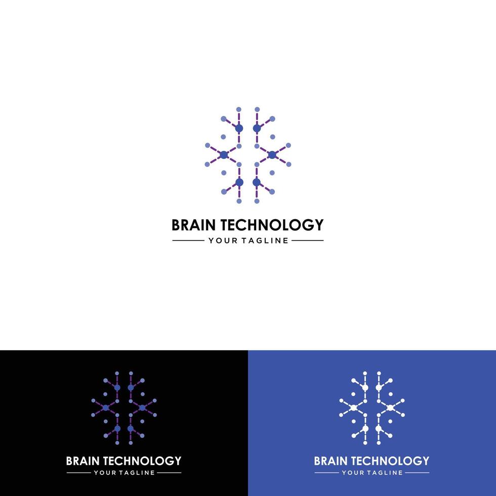 Head human smart technology logo vector, Brain human Artificial logo type, icon vector, smart tech logo vector