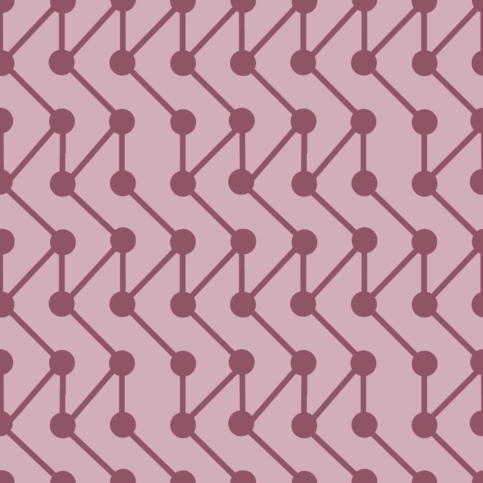 lines and dots geometrical seamless pattern with points connected by line in different directions, trendy urban industrial background vector