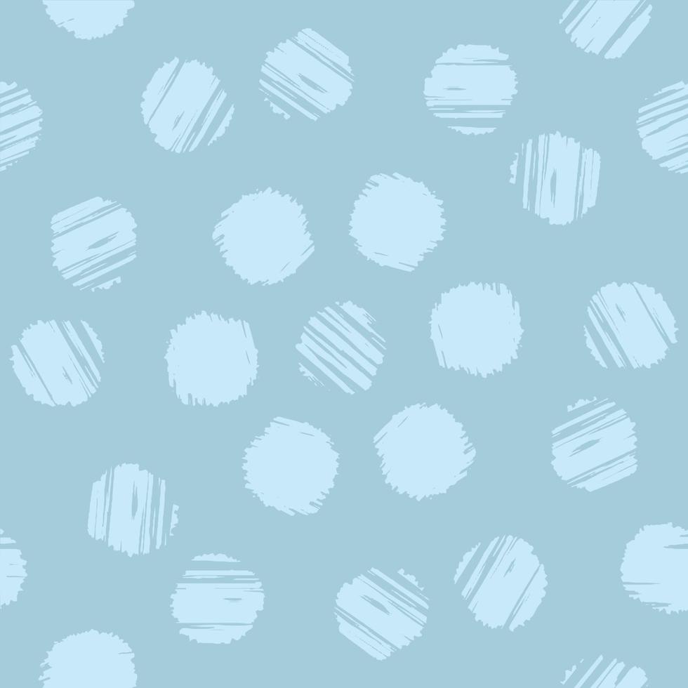 Egshell azul rayado puntos dibujados a mano pincelada de patrones sin fisuras. vector doodle patrón sin fin para envoltura textil plantilla de papel digital