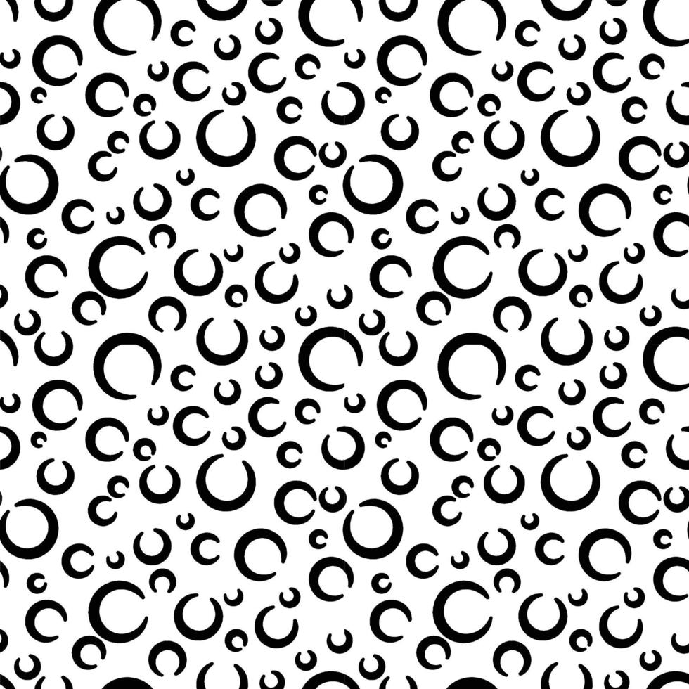 black and white hand drawn simple ink brush stroke seamless pattern. vector illustration for background, bed linen fabric, wrapping paper, scrapbooking