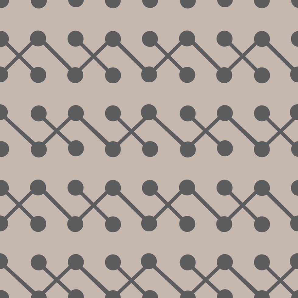 lines and dots geometrical seamless pattern with points connected by line in different directions, trendy urban industrial background vector