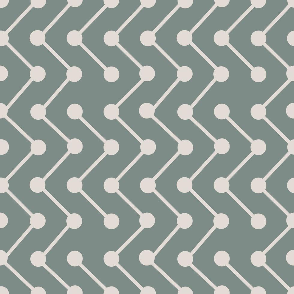 lines and dots geometrical seamless pattern with points connected by line in different directions, trendy urban industrial background vector