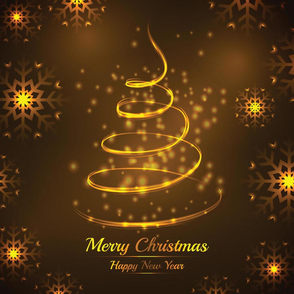 Happy New Year 2022 and Christmas tree light vector background.