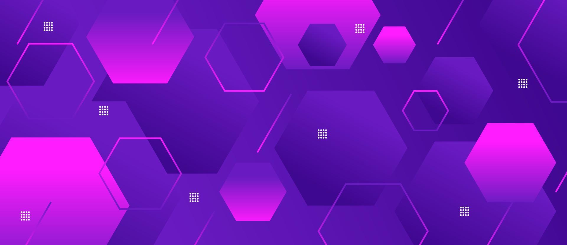 Vector technology geometric abstract background. Vector violet pink