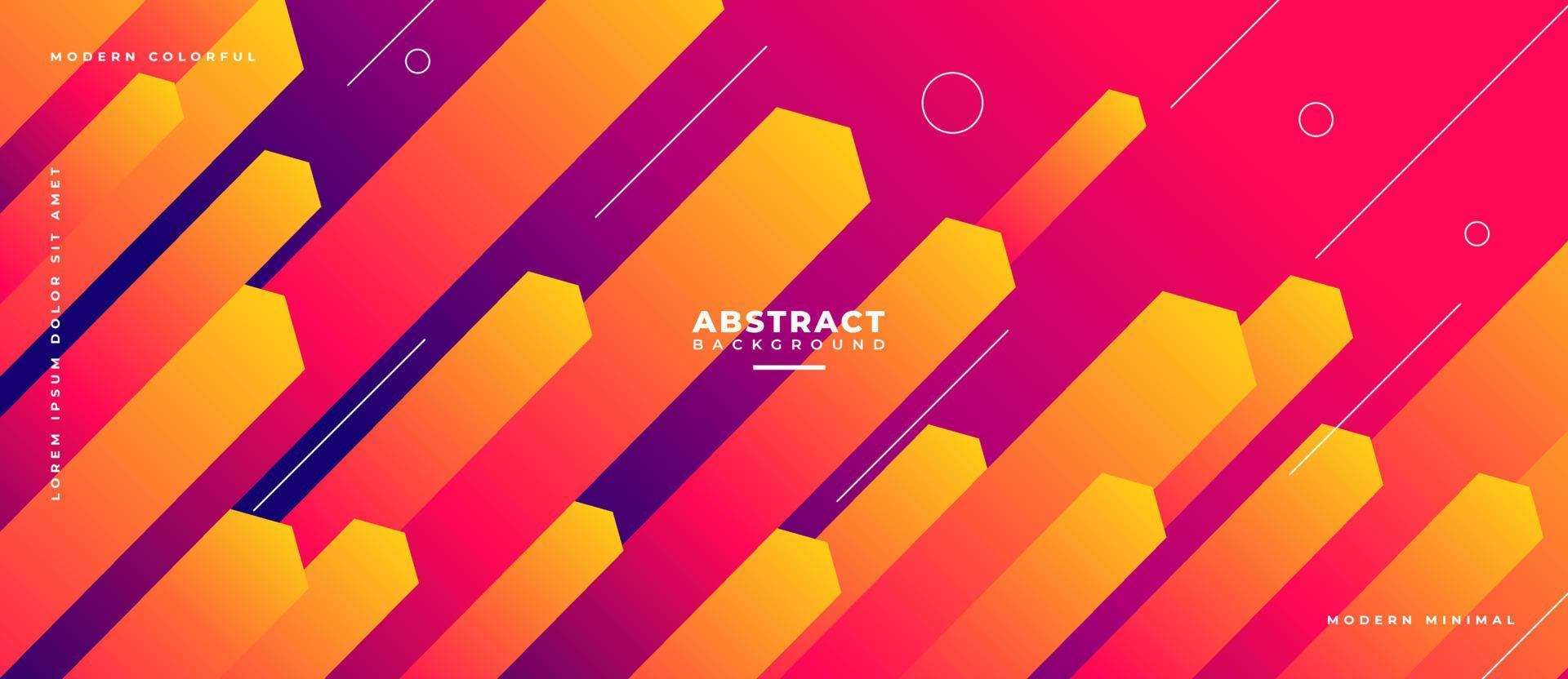 Colorful moving stripes line shapes composition abstract background. vector