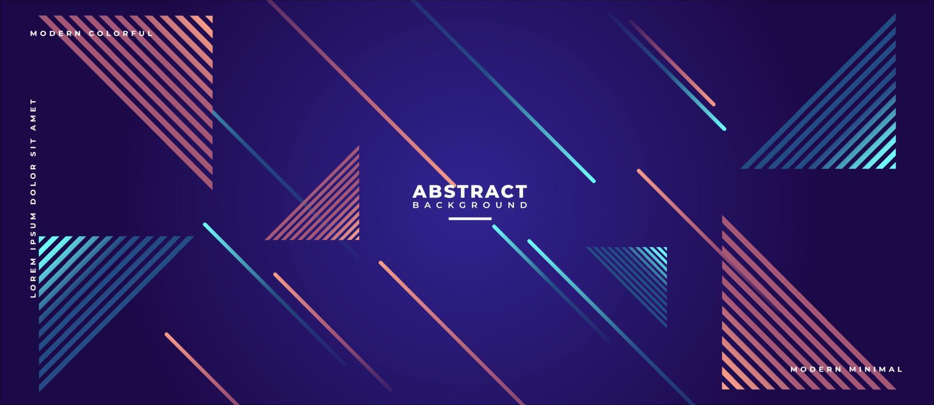 Dynamic geometric gradient moving line, triangle shape abstract background. vector