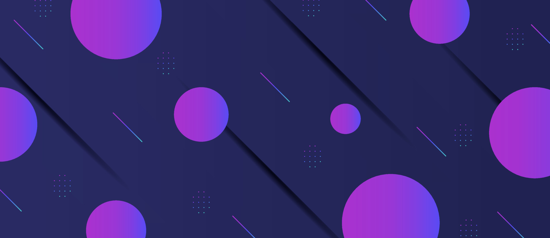 Dynamic gradient moving circle, diagonal line geometric abstract background. 4684483 Vector Art