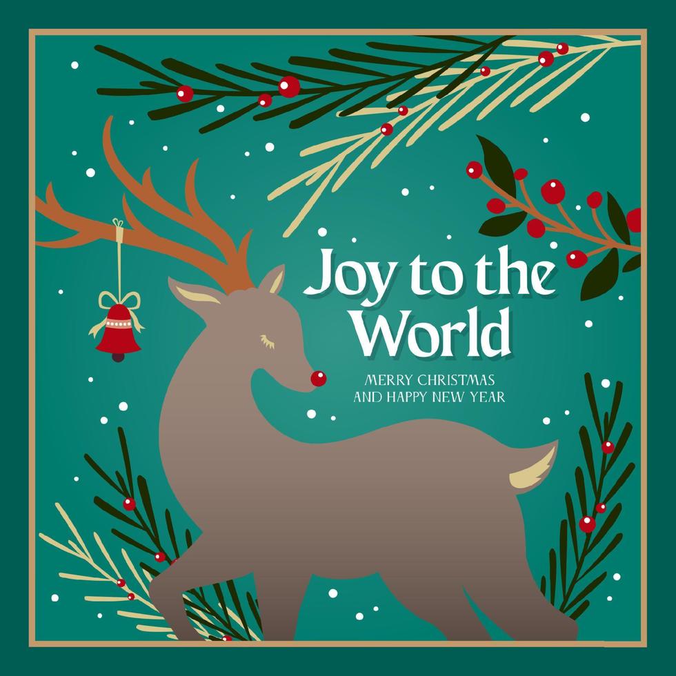 Joy to the world hand drawn lettering vector