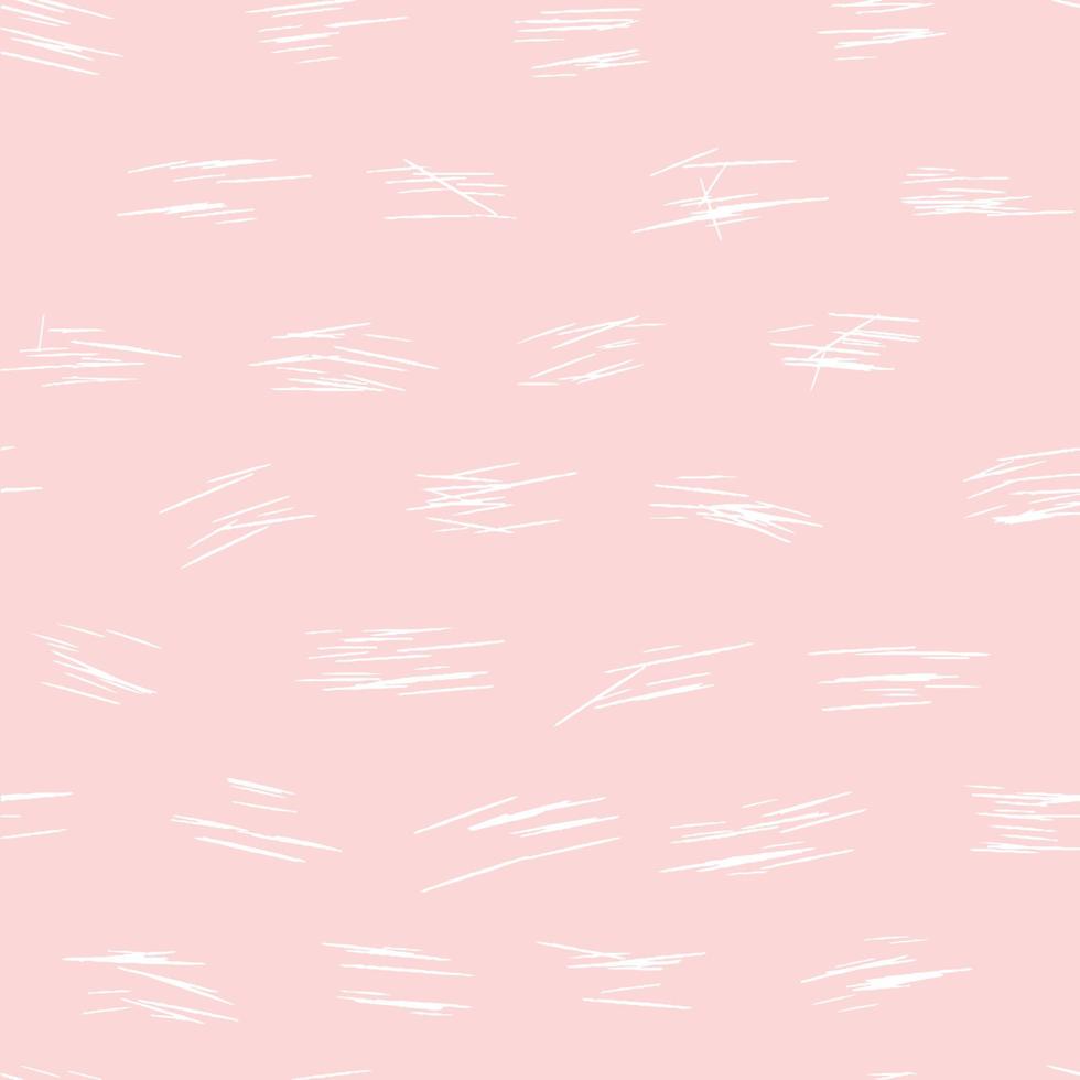 dusty pink scratched lines primitive hand drawn seamless pattern. vector doodle endless pattern for textile wrapping digital paper template