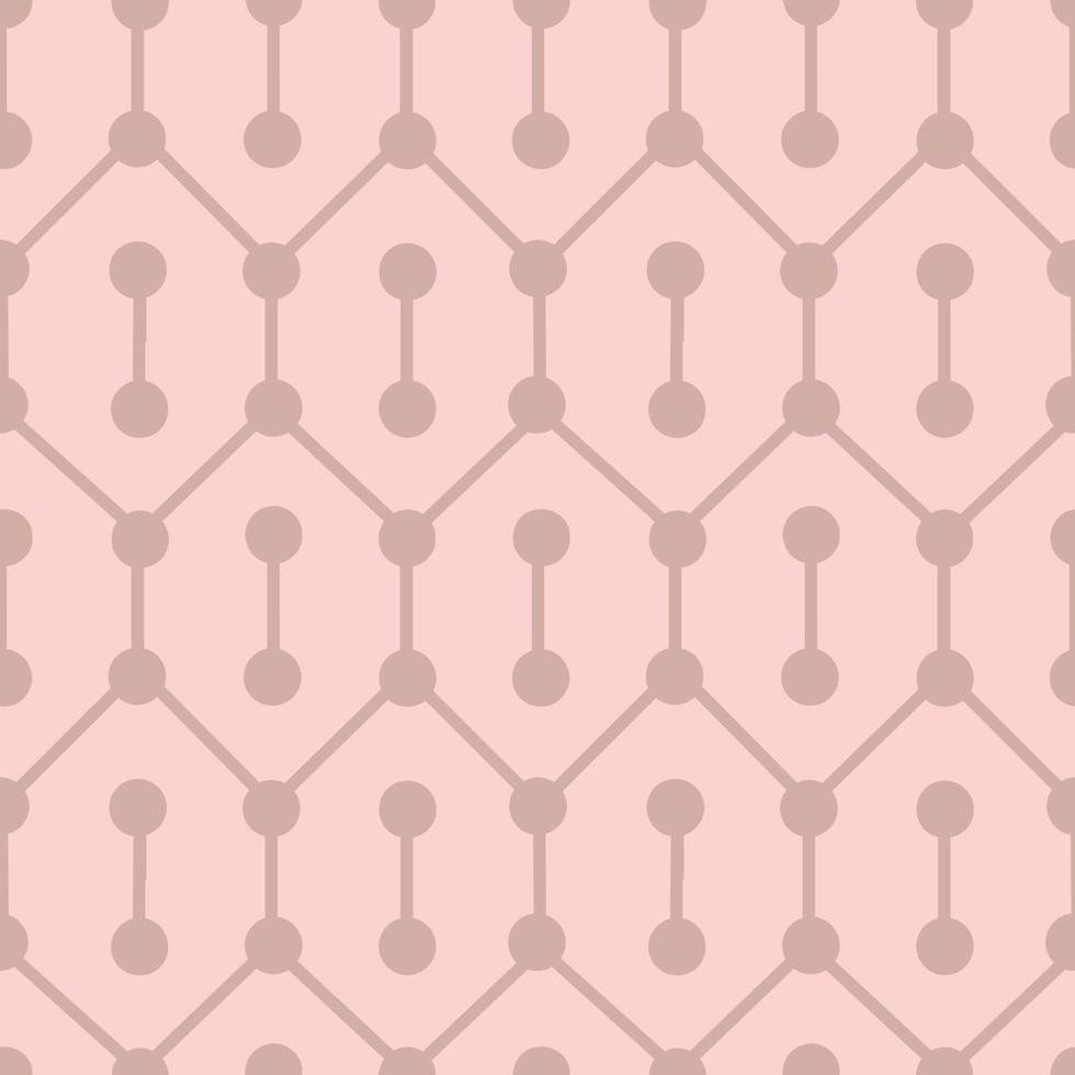 lines and dots geometrical seamless pattern with points connected by line in different directions, trendy urban industrial background vector