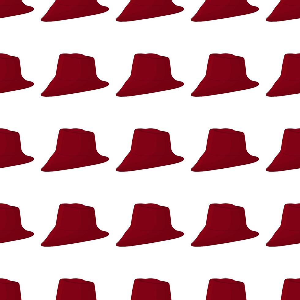 Illustration on theme colored pattern hats fedora vector